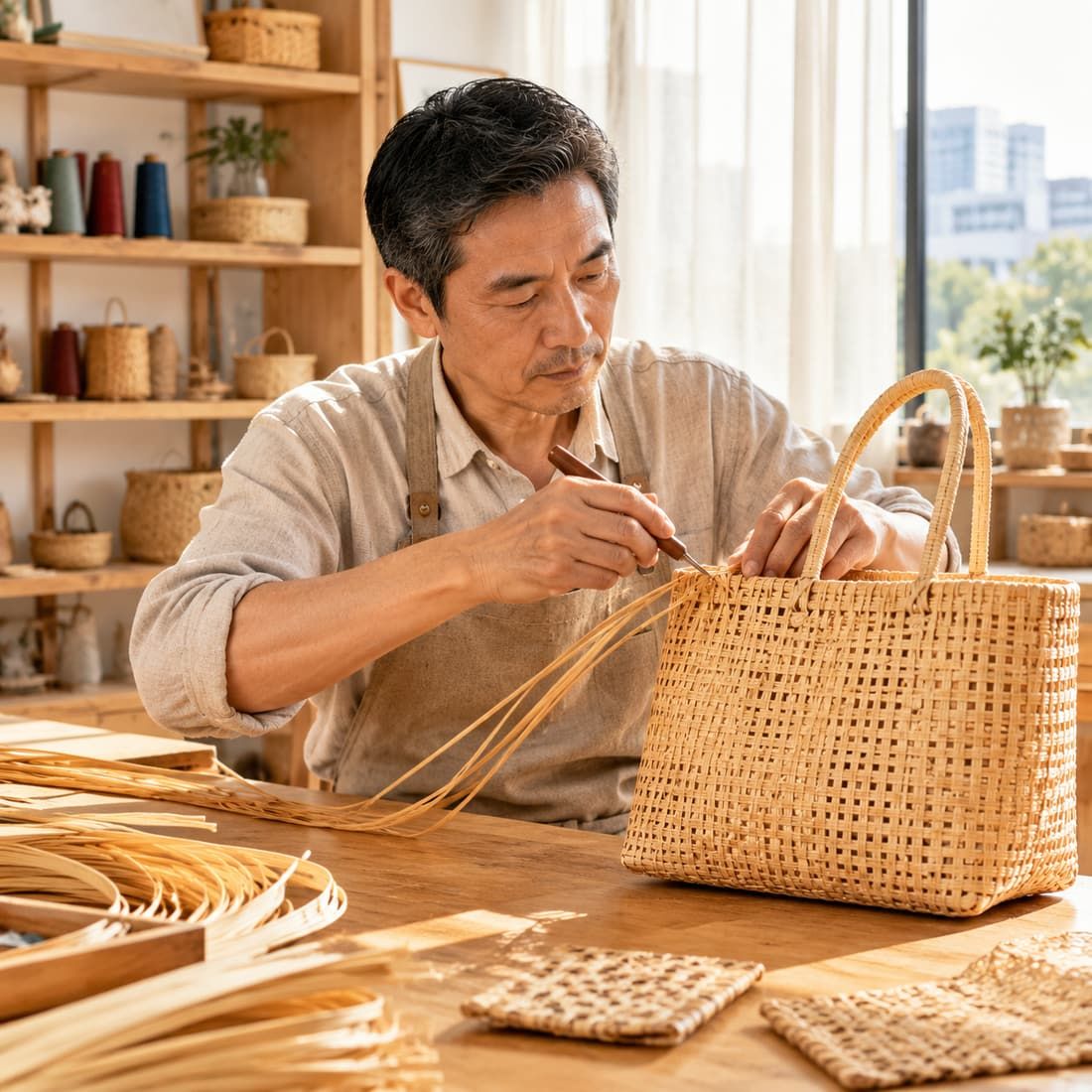 Master Lin Haisong - TelvaBag Master Craftsman