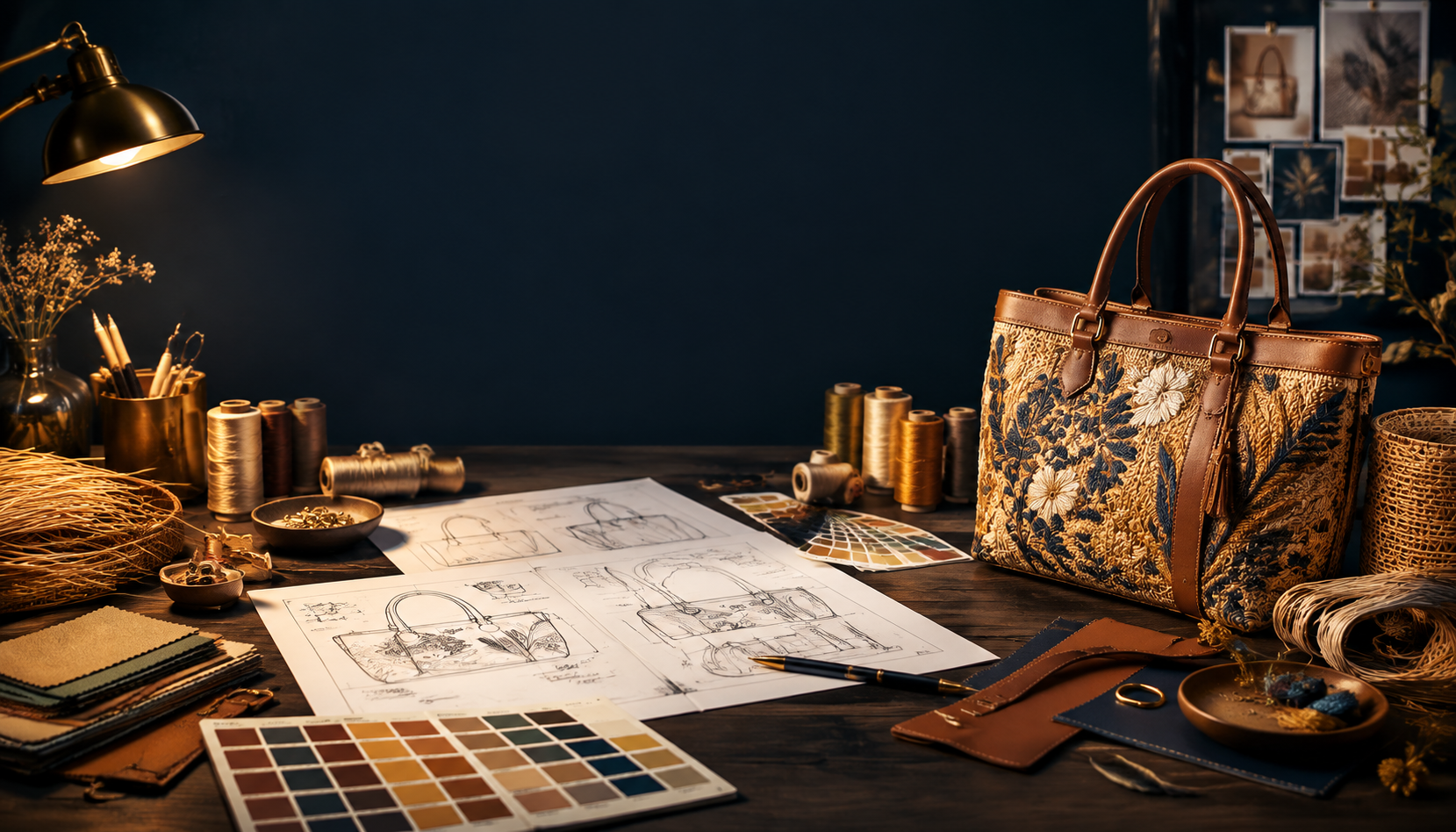 How We Work with Brands - Bag Design Blueprints, Material Swatches & Sealed Physical Sample