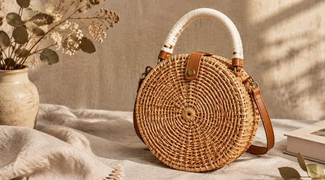 Gewebte Rotan-Kollektion nach Kundenwunsch - Custom Bag Project by TelvaBag