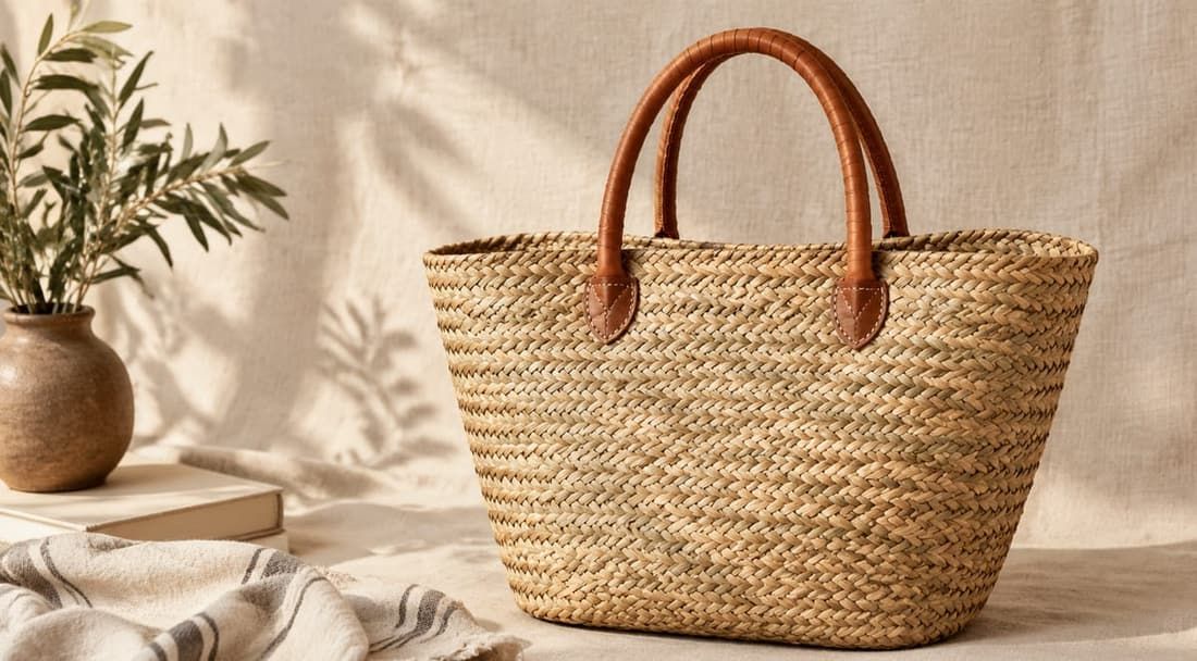 Twill Herringbone Weaving - Natural Fiber Bag Weaving Detail