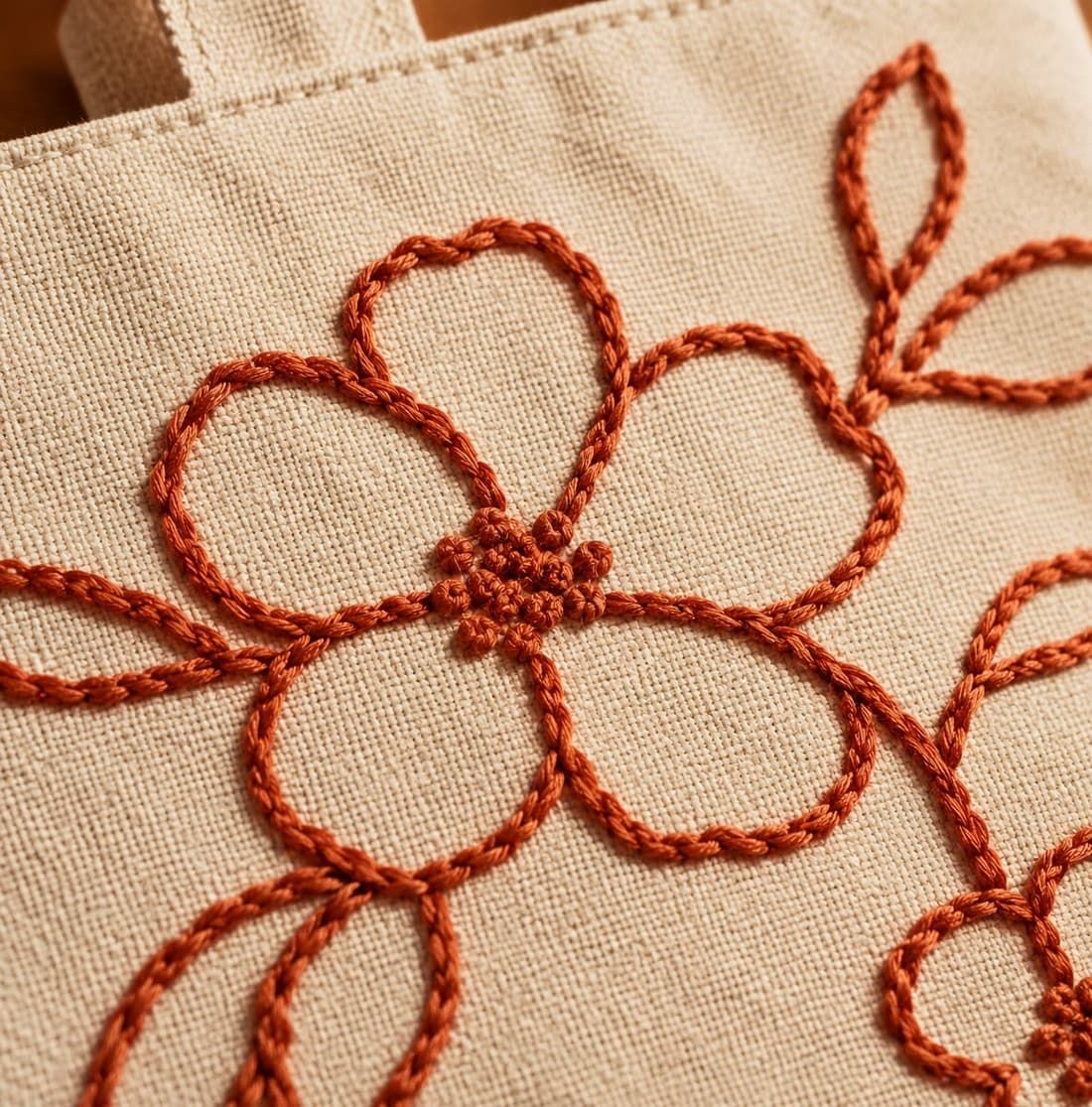 Chain Stitch - TelvaBag Hand Embroidery Stitch Detail