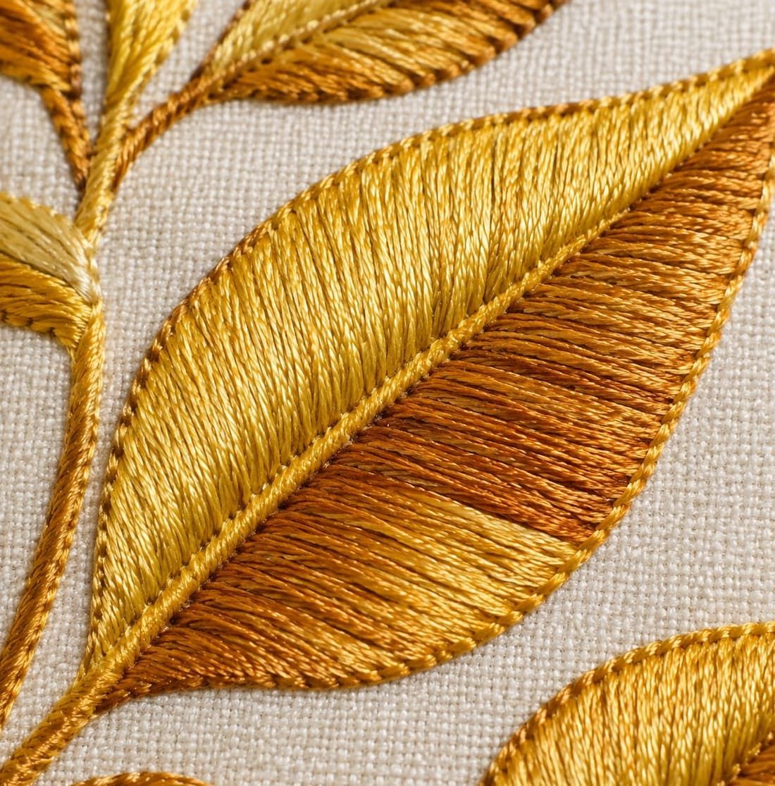 Satin Stitch - TelvaBag Hand Embroidery Stitch Detail